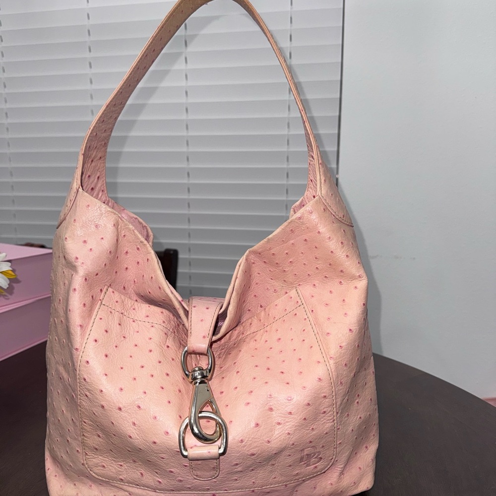 Dooney & Bourke Ostrich Leather Hobo Bag